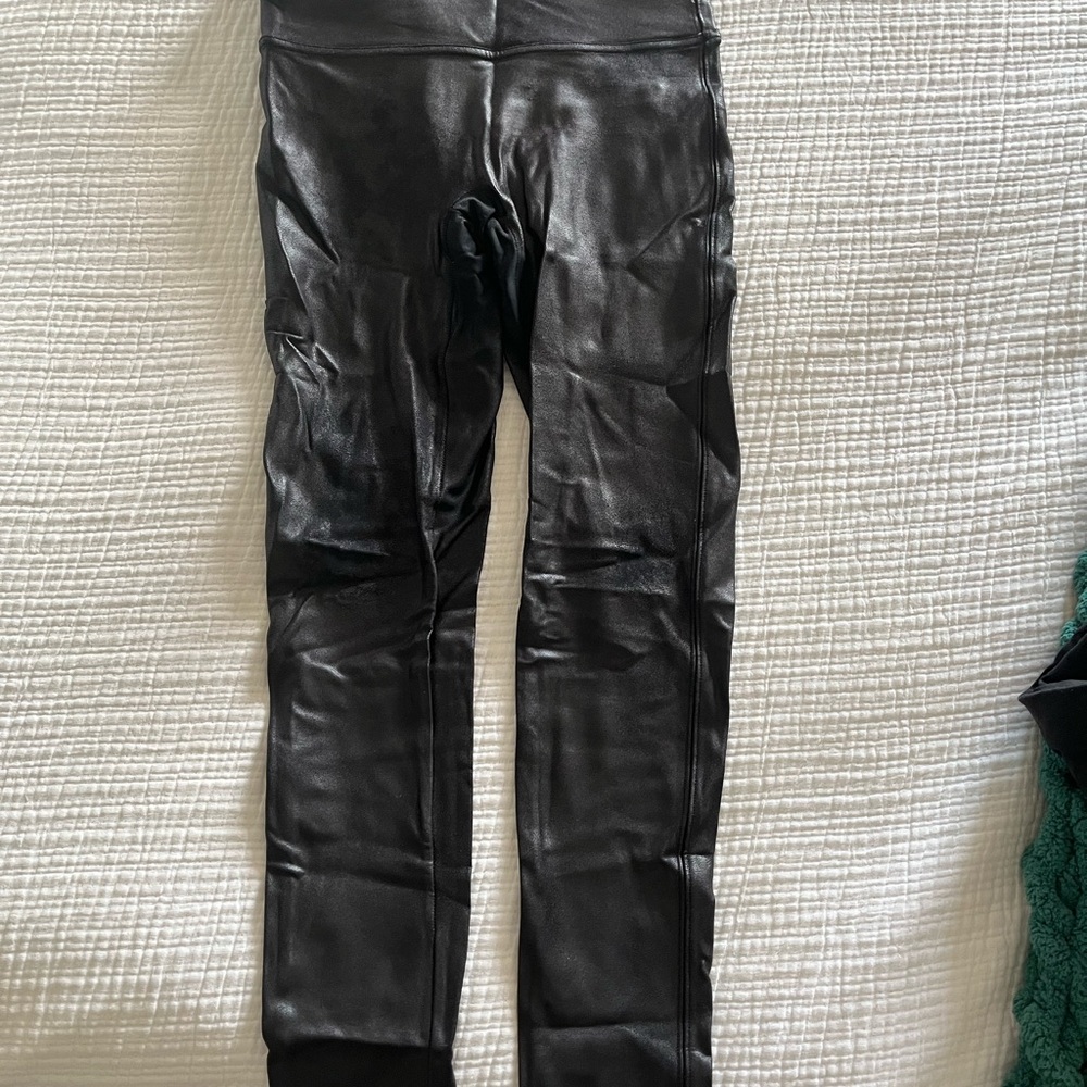 Black Faux Leather Leggings